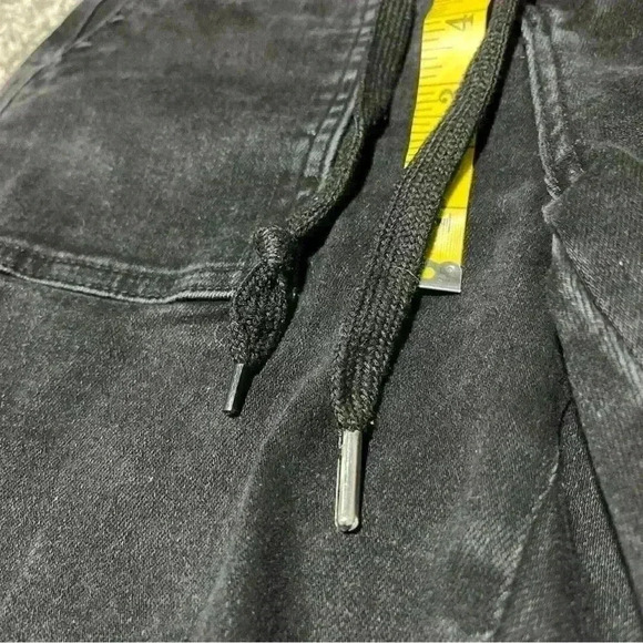 Judy Blue Jeans Women's 3/26 Jogger Black Stretch Denim Drawstring High Rise*** - Picture 5 of 12